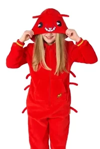OppoSuits Kids Lobster Costume Outfit - Animal Jumper Pyjamas Red