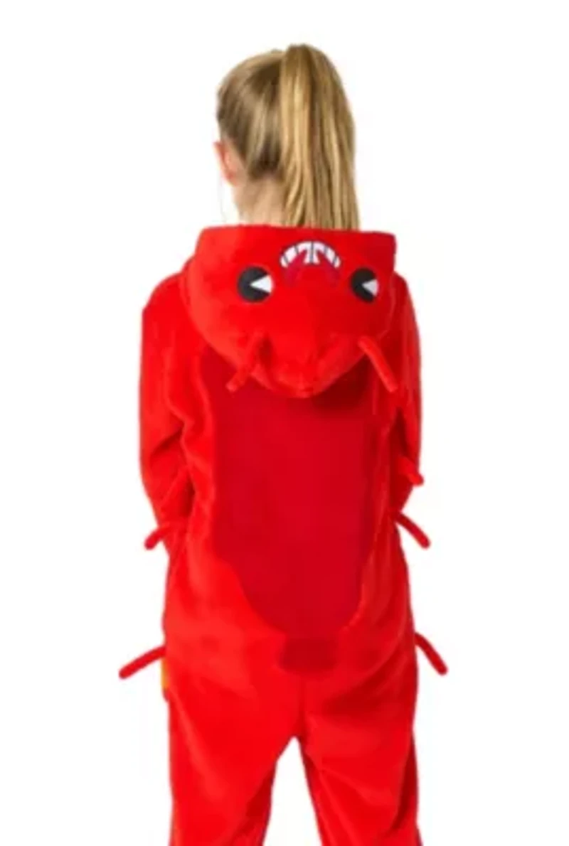 OppoSuits Kids Lobster Costume Outfit - Animal Jumper Pyjamas Red