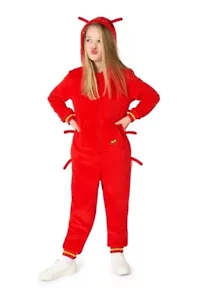 OppoSuits Kids Lobster Costume Outfit - Animal Jumper Pyjamas Red