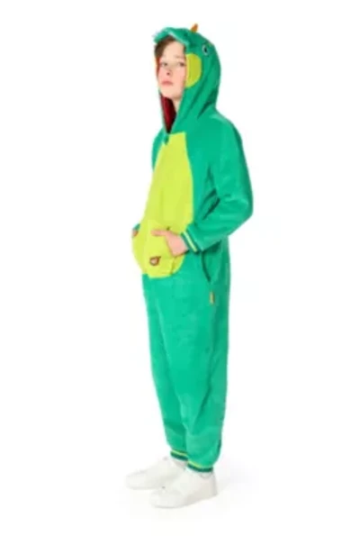 OppoSuits Kids Dinosaur Costume Outfit - Animal Jumper Pyjamas Green