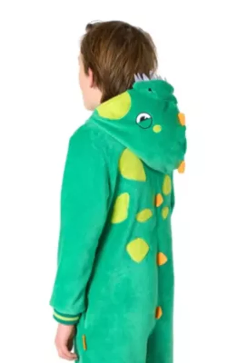 OppoSuits Kids Dinosaur Costume Outfit - Animal Jumper Pyjamas Green