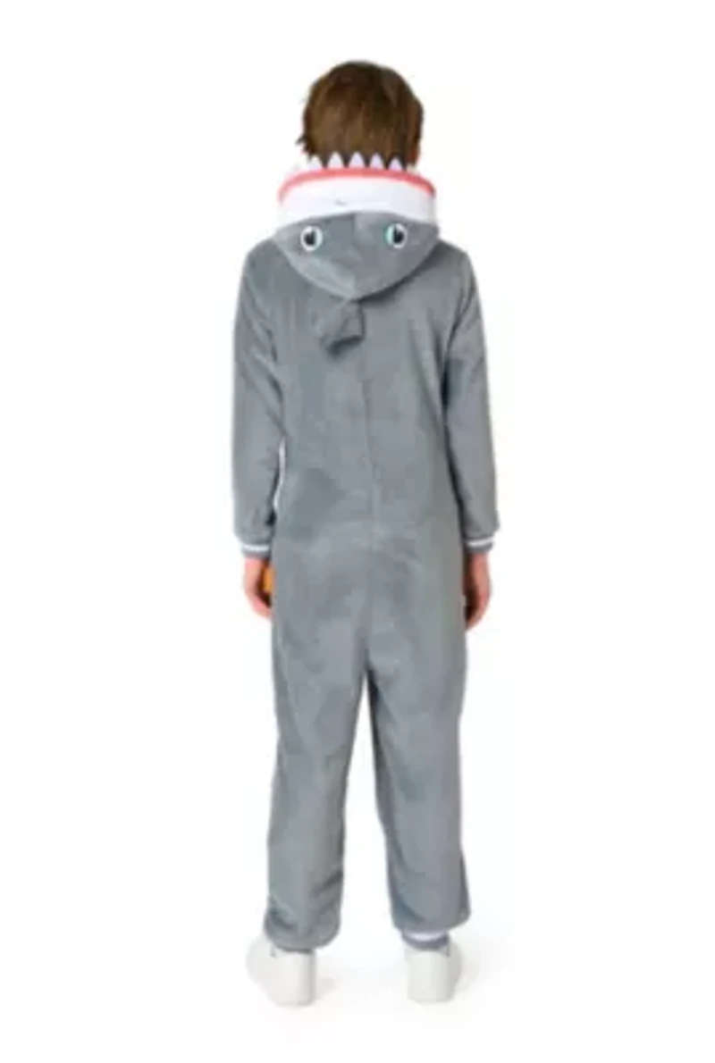 OppoSuits Kids Shark Costume Outfit - Animal Jumper Pyjamas Grey