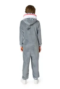 OppoSuits Kids Shark Costume Outfit - Animal Jumper Pyjamas Grey