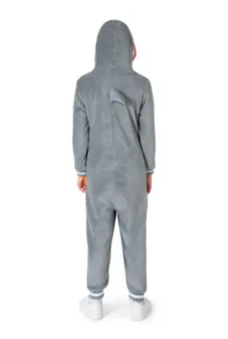 OppoSuits Kids Shark Costume Outfit - Animal Jumper Pyjamas Grey