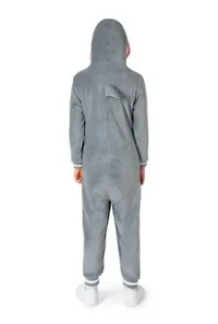 OppoSuits Kids Shark Costume Outfit - Animal Jumper Pyjamas Grey