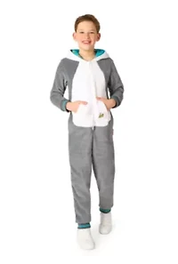 OppoSuits Kids Lemur Costume Outfit - Animal Jumper Pyjamas Grey