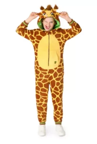 OppoSuits Kids Giraffe Costume Outfit - Animal Jumper Pyjamas Brown