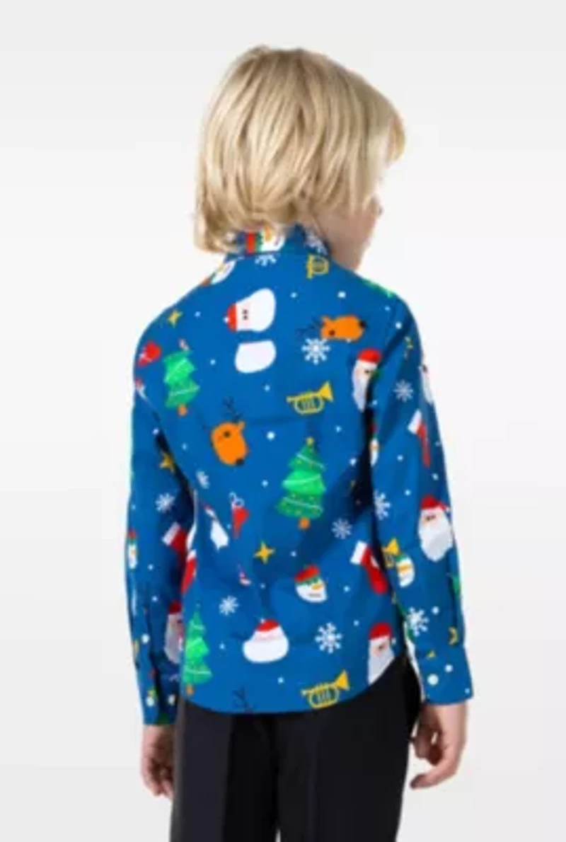 SHIRT LS Festivity Blue Boys