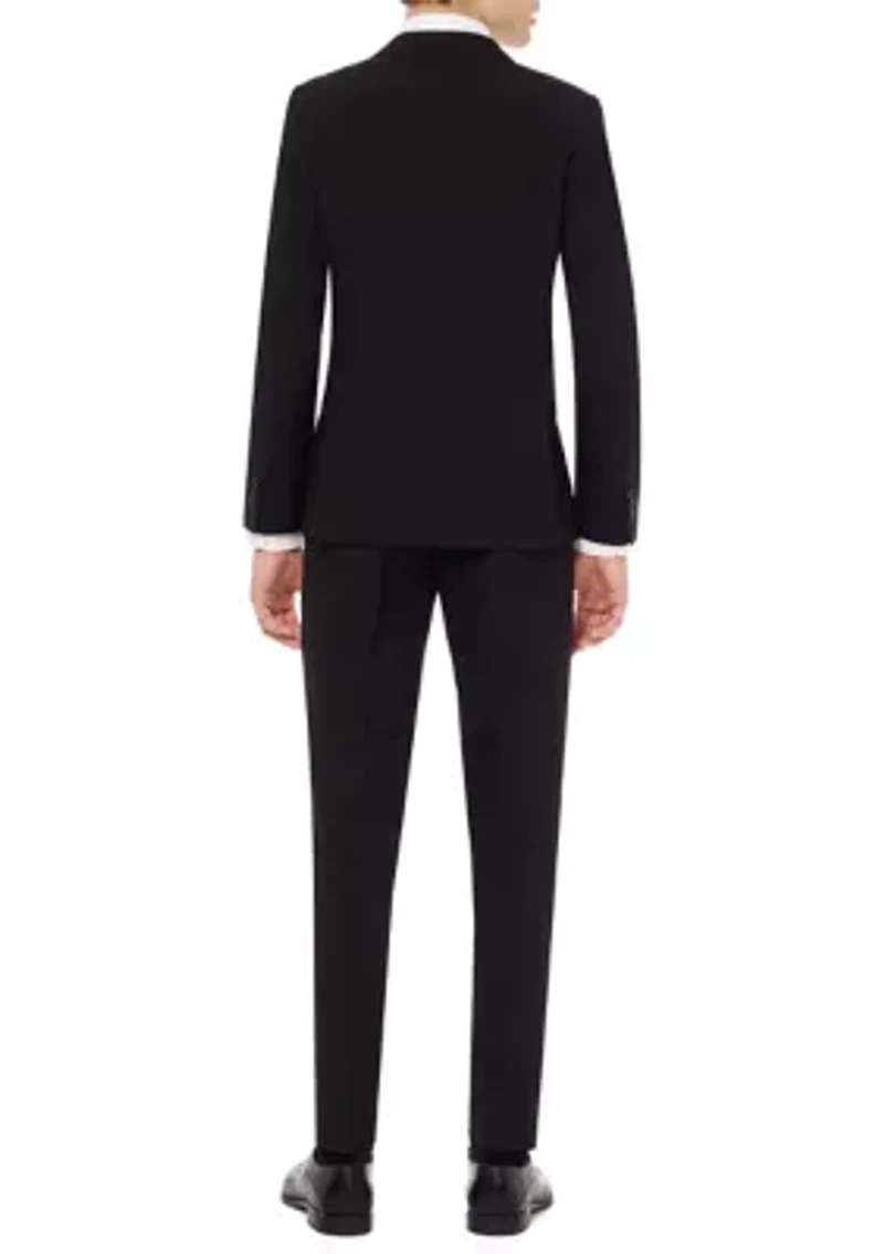 Boys 8-20 Black Knight Solid Color Suit