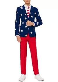 Boys 8-20 Stars & Stripes Americana Suit