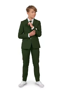 TEEN BOYS Glorious Green 2 Piece Suit + Tie
