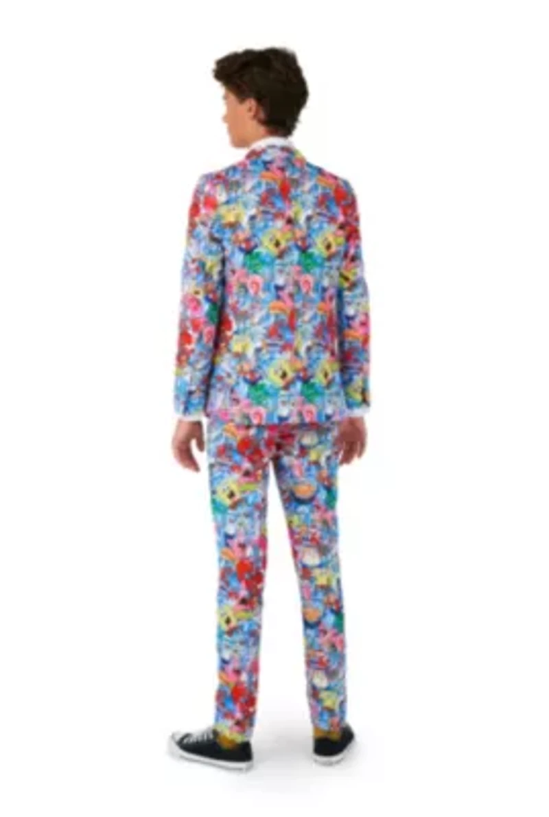TEEN BOYS SpongeBob™ Frenzy 2 Piece Suit + Tie