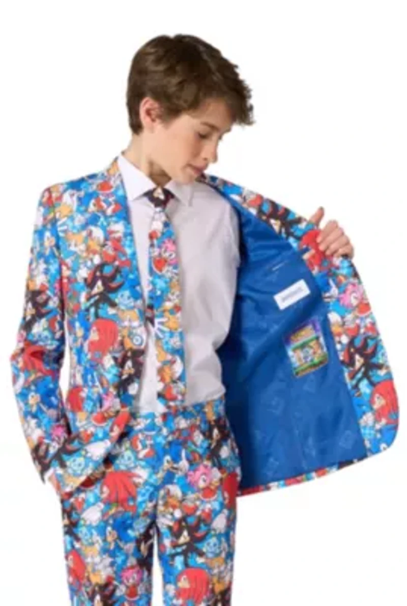 OppoSuits Teen Boys Suit - Sonic The Hedgehog Blue