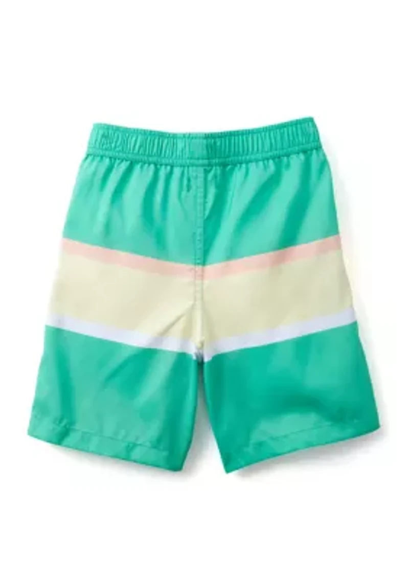 Boys 4-7 Printed Swimsuit Bottoms