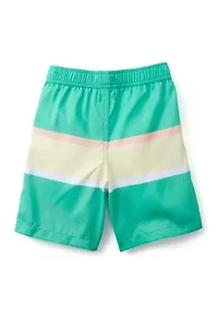 Boys 4-7 Printed Swimsuit Bottoms