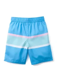 Boys 4-7 Printed Swimsuit Bottoms