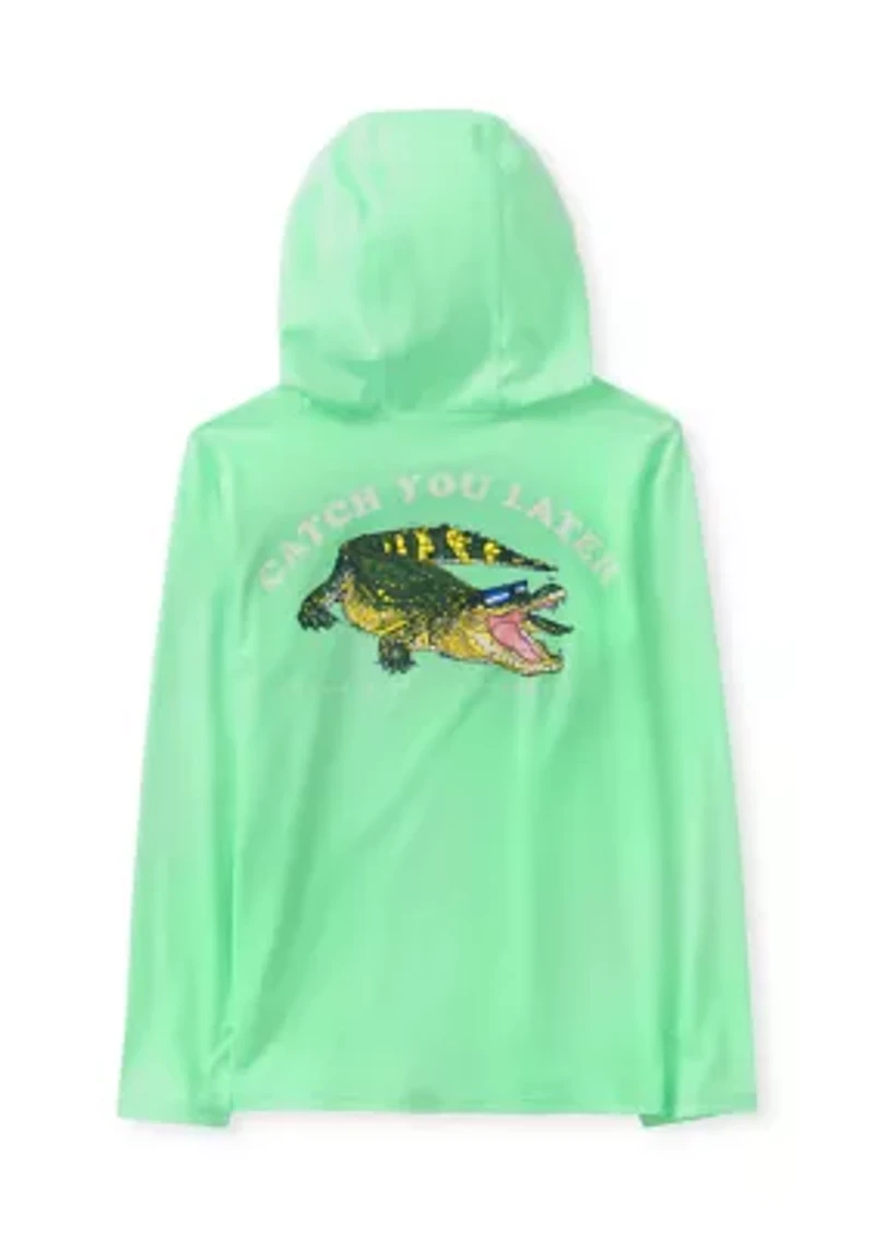 Boys 4-7 Long Sleeve Graphic Rash Guard Top