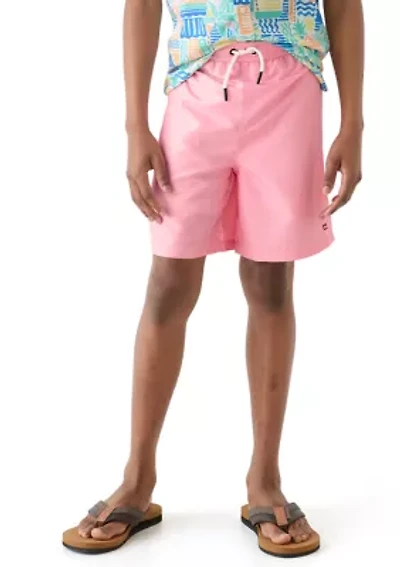 Boys 8-20 Solid Swim Trunks