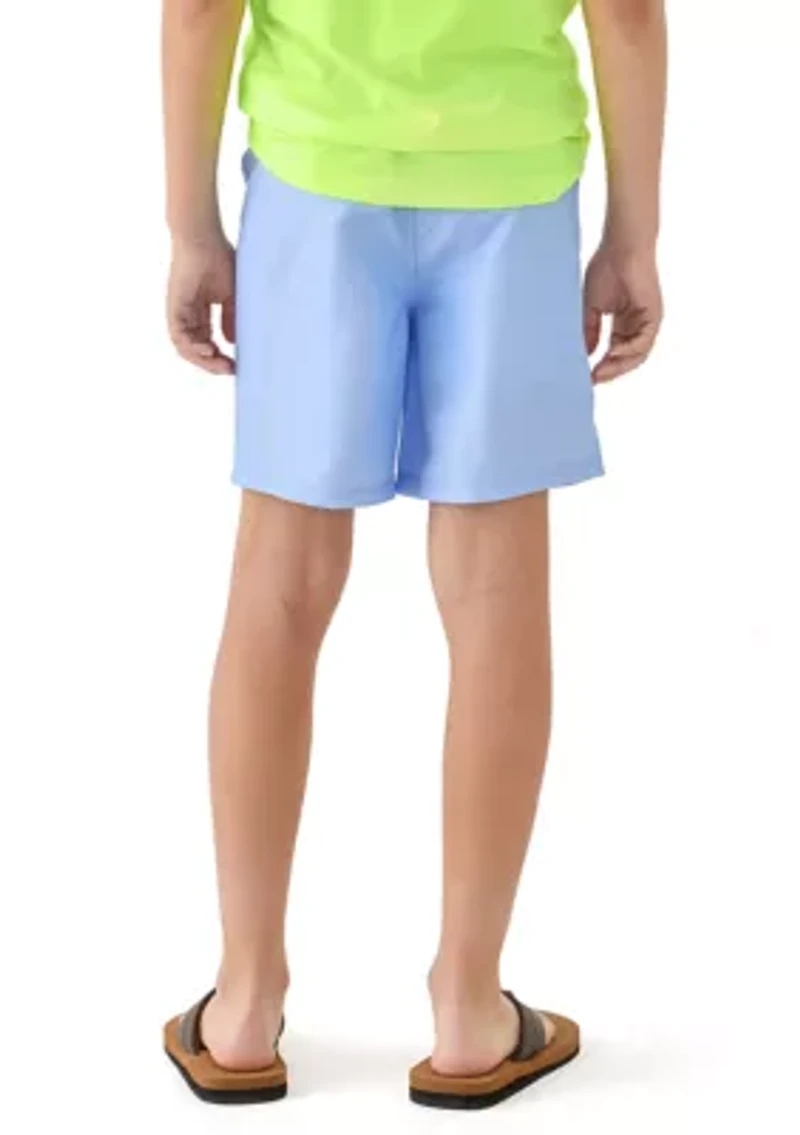 Boys 8-20 Solid Swim Trunks