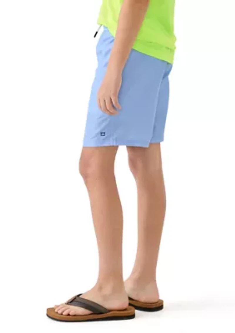 Boys 8-20 Solid Swim Trunks