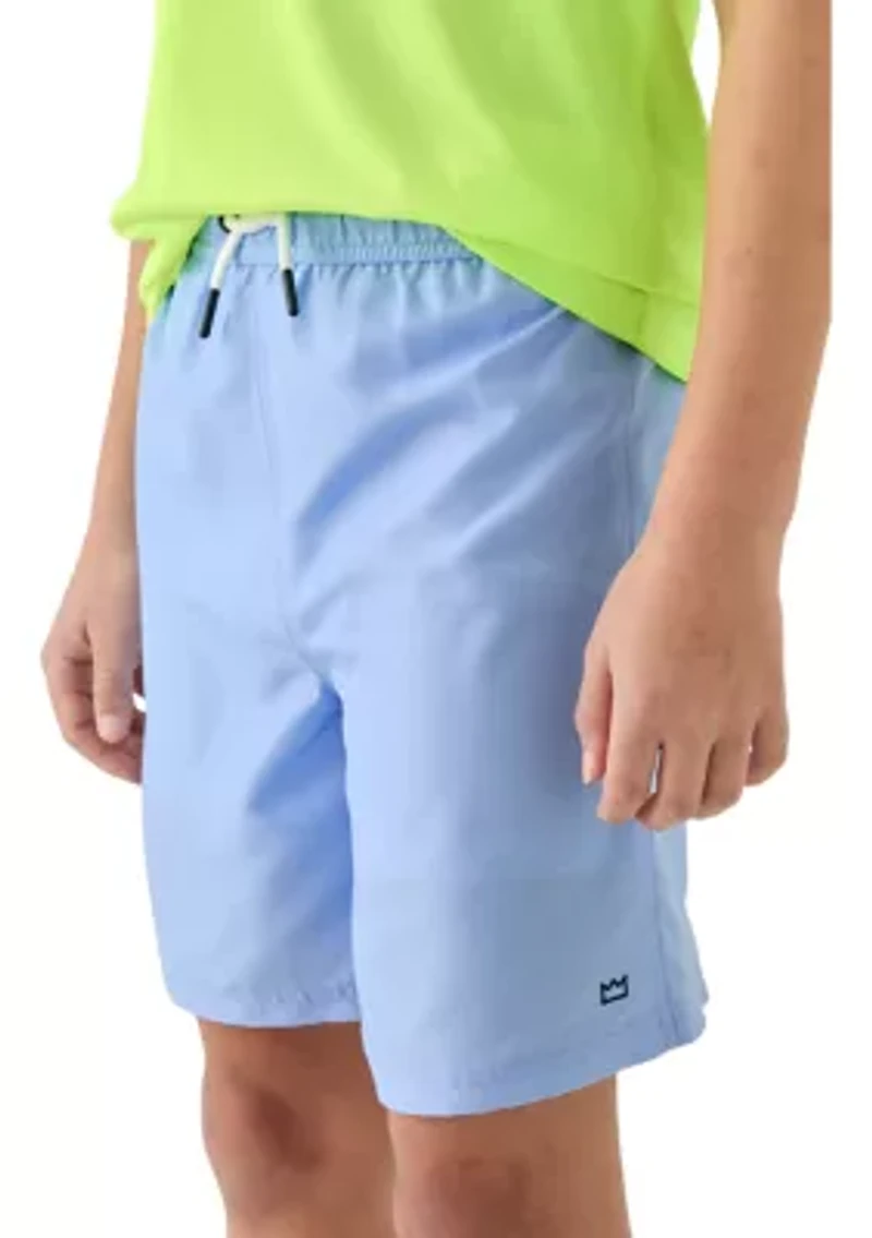 Boys 8-20 Solid Swim Trunks