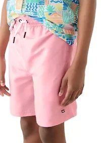 Boys 8-20 Solid Swim Trunks