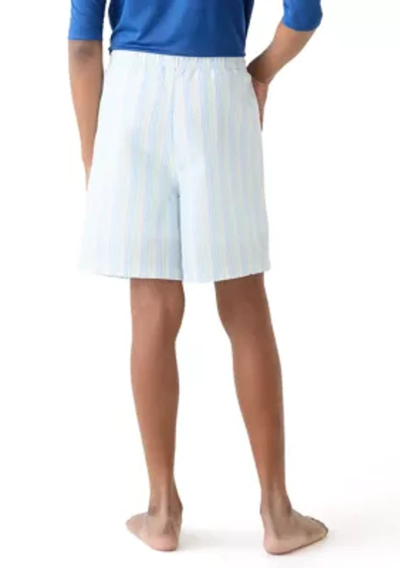 Boys 8-20 Seersucker Swim Trunks