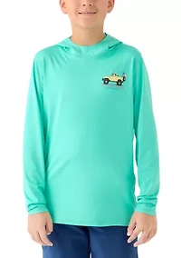 Boys 8-20 Graphic Long Sleeve Performance UPF Hoodie