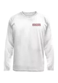 Boys 8-20 White Valentine's Day Long Sleeve T-Shirt