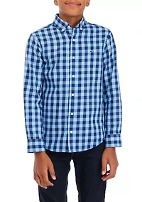 Boys 8-20 Twill Buffalo Check Shirt