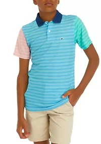 Boys 8-20 Short Sleeve Knit Polo Shirt