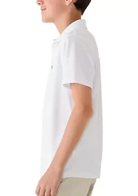 Boys 8-20 Husky Performance Pin Dot Polo Shirt