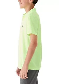 Boys 8-20 Husky Performance Pin Dot Polo Shirt