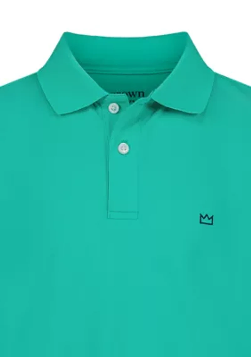 Boys 4-7 Performance Pin Dot Polo Shirt