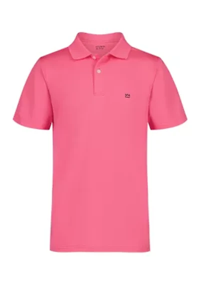 Boys 4-7 Performance Pin Dot Polo Shirt