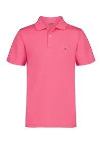 Boys 4-7 Performance Pin Dot Polo Shirt