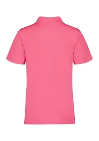 Boys 4-7 Performance Pin Dot Polo Shirt