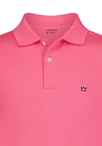 Boys 4-7 Performance Pin Dot Polo Shirt