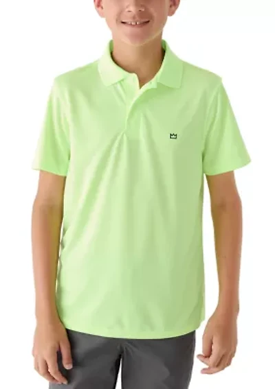 Boys 8-20 Performance Pin Dot Polo Shirt