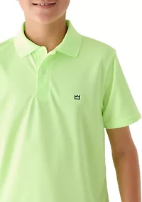 Boys 8-20 Performance Pin Dot Polo Shirt