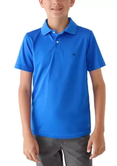 Boys 8-20 Performance Pin Dot Polo Shirt
