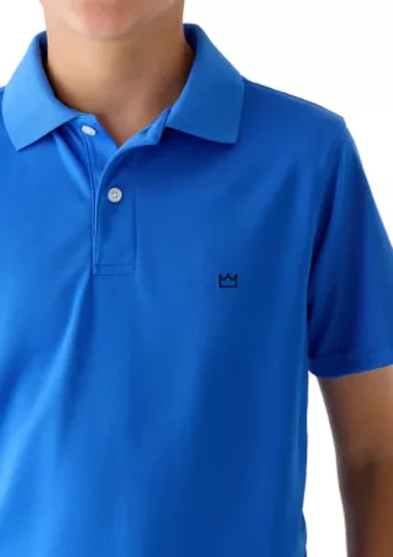 Boys 8-20 Performance Pin Dot Polo Shirt