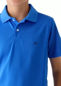 Boys 8-20 Performance Pin Dot Polo Shirt