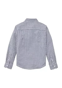 Boys 4-7 Long Sleeve Woven Gingham Shirt
