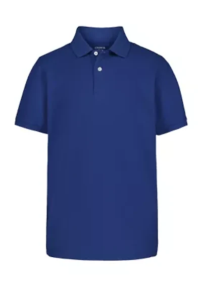 Boys 8-20 Solid Piqué Polo Shirt