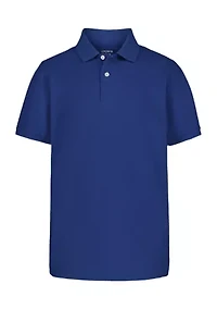 Boys 8-20 Solid Piqué Polo Shirt