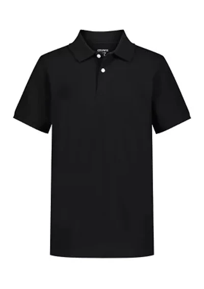 Boys 4-7 Short Sleeve Solid Pique Polo