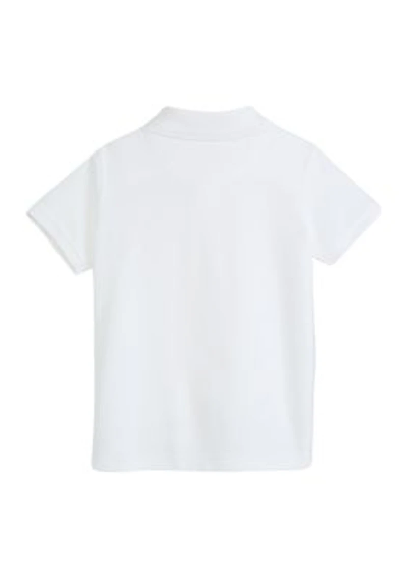 Boys 4-7 Short Sleeve Solid Piqué Polo Shirt