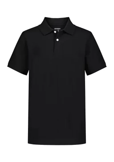 Boys 8-20 Short Sleeve Pique Polo