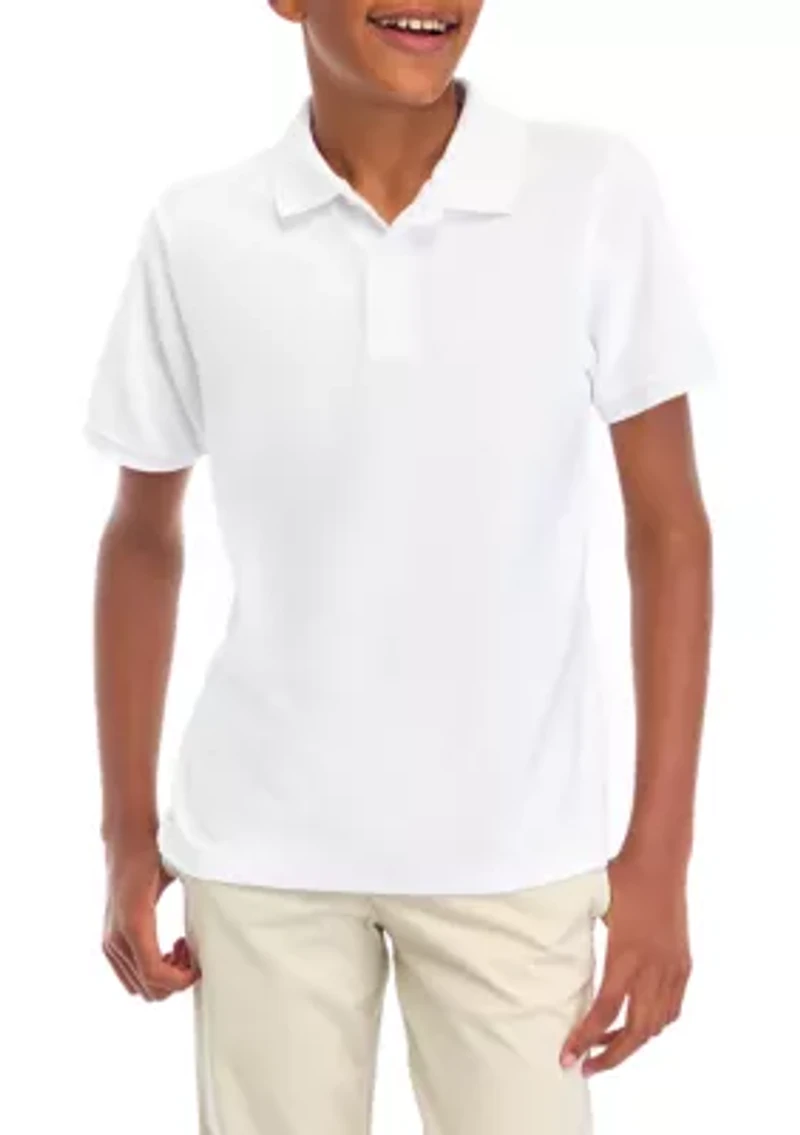 Boys 8-20  Short Sleeve Solid Polo Shirt